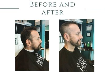Men's Haricut before and after profile